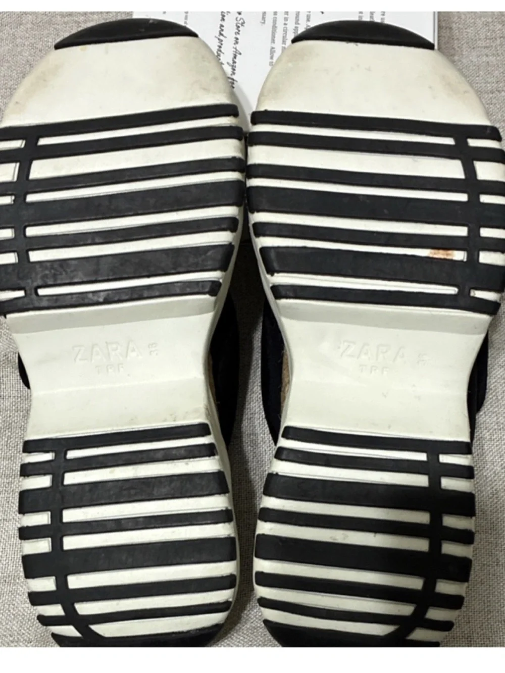 Zara Black Crisscross Espadrille Platform Sandals - Picture 6 of 7